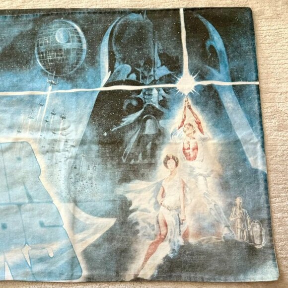 Y2K Vintage Star Wars Pillowcase Featuring Darth Vader and the Death Star - Picture 6 of 6